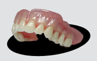 Full Denture setup from Trident Dental Lab at Hawthorne, CA