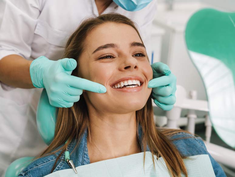 Dental patient smiling in in Hawthorne, CA
